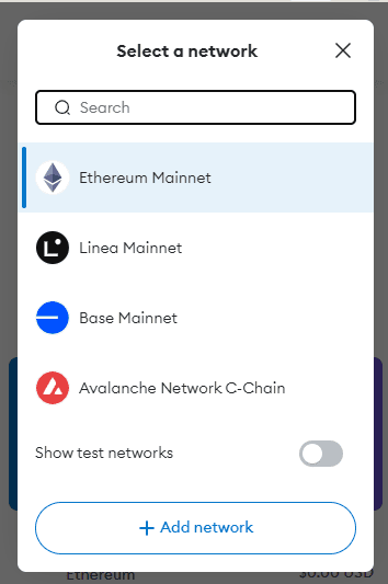 Note: MetaMask interacts with Ethereum Virtual Machine (EVM) blockchains, all of which use the same format.